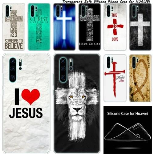 Luxury Silicone Case Bible Jesus Christ Christian for Huawei NOVA 3 3i 5 5i P20 P30 Pro P9 P10 P8 Lite 2017 P Smart Z Plus 2019