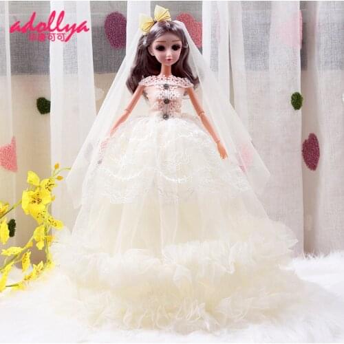 Adollya 30cm Wedding Princess BJD Doll Toys for Girls BJD Jointed Doll Swivel Doll
