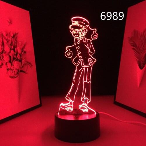 Anime Toilet Bound Hanako Kun LED Night Light for Birthday Gift 3D Lamp Bedroom Decor Colorful Nightlight