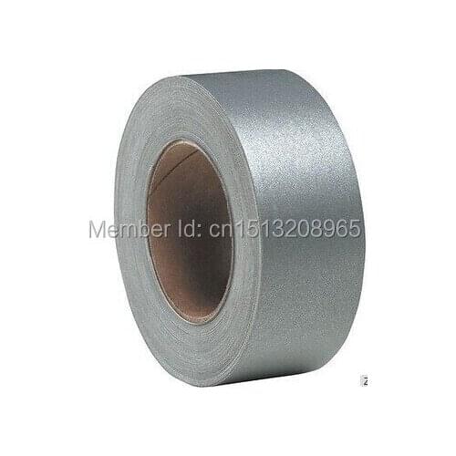 TM9806: 5cm width*100yards length .100% polyester (R>420 cd/lx.m2)class2 light silver fabric for high visual clothes