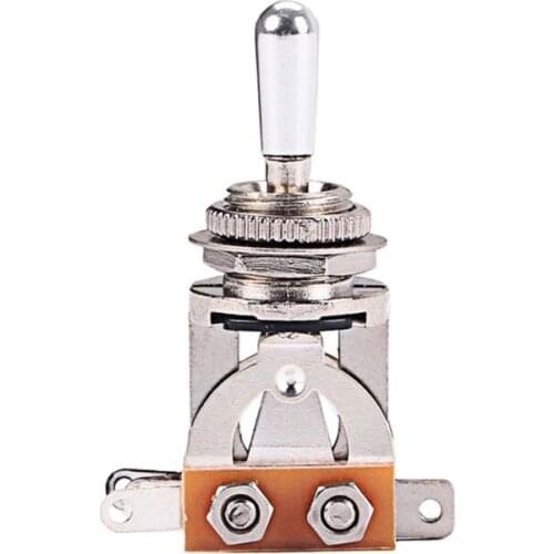 Toggle Switch 3 Ways Pickup Selector Tone Conversion For LP SG Electric Guitar Silver