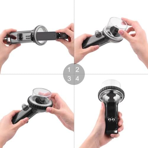 For DJI Pocket 2 Waterproof Case Supports water resistance at depths of up to 60 m