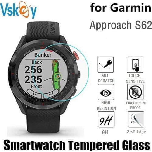 10PCS Tempered Glass for Garmin Approach S62 Screen Protector Smartwatch Scratch Resistant Protective Film
