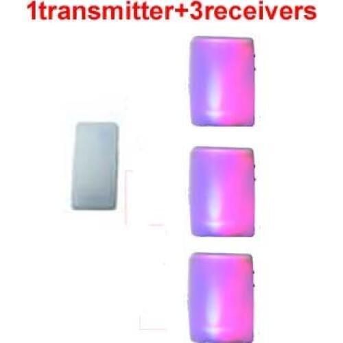 XINSILU New home smart door bell ,Wireless remote flash rainbow call chime Colorful music doorbell suitable for the deaf 1to3