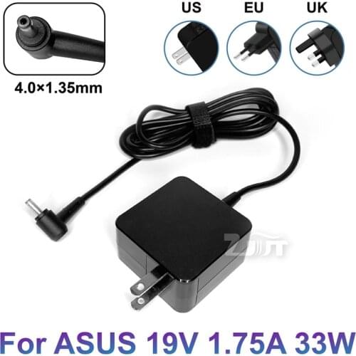 19V 1.75A 33W 4.0*1.35mm AC Laptop Power Adapter Charger For ASUS S200E S220 E402N E403N X200T X202E X553M Q200E X201E ADP-33AW