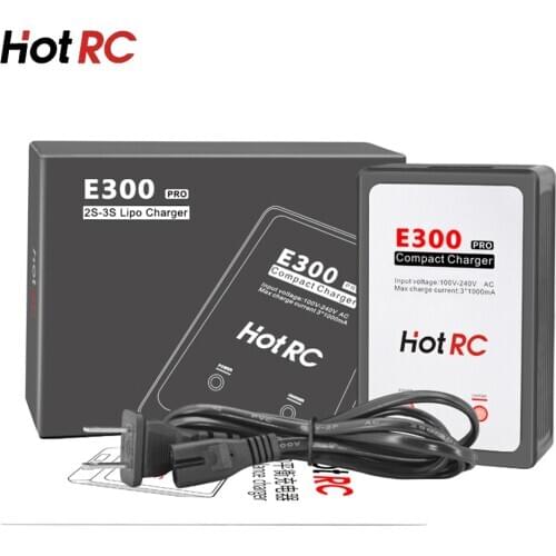 Hotrc E300 Pro 7.4v/11.1v 13W 2s/3s Cells Lipo Battery Charger For RC LiPo EU/US Plug For Choose