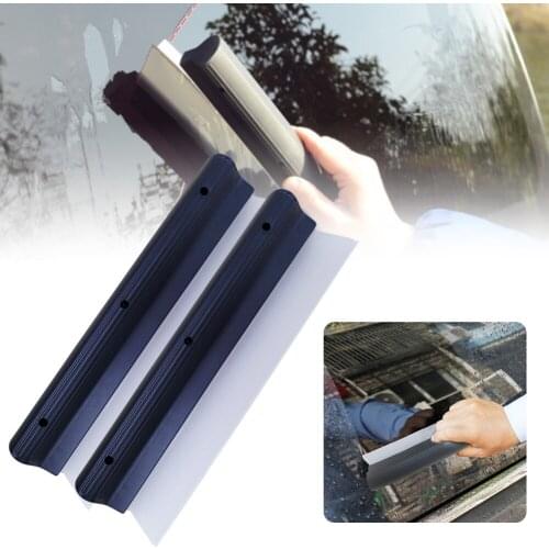 2Pcs Car Drying Squeegee T-Blade Silicone queegee for Car Home Use Scratch Free Window Cleaner for Glass Mirror Windshield