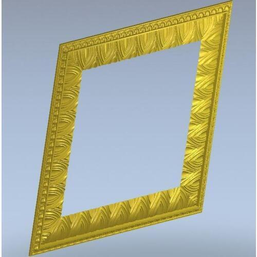 3d model simple border frame relief for cnc machine in STL file format--1