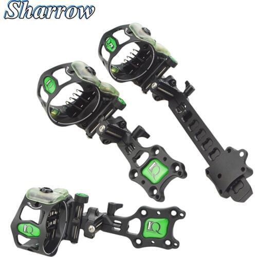 5Pin Sight Scope Retina Lock Micro Adjust for Compound Bow Hunting Long/Short Pole Bow Sight Archery Tournament Accessories