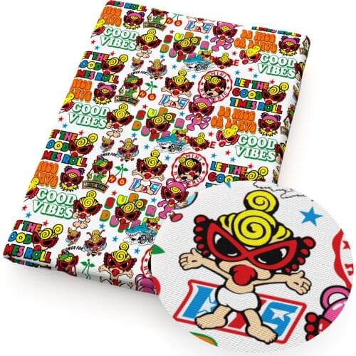 50*145cm Cartoon Girl Printed Polyester Cotton Fabric for Tissue Sewing Quilting Fabrics Needlework Material DIY Cloth,1Yc18242