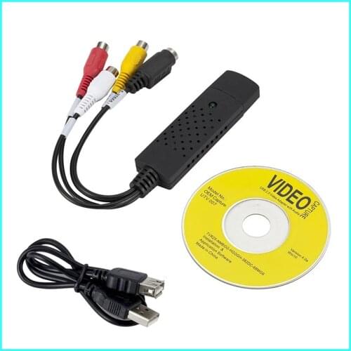 USB 2.0 Video Adapter with Audio Capture Easy Cap Video Capture VHS To DVD Video Capture Converter For Win7/8/XP/Vista/ Win10