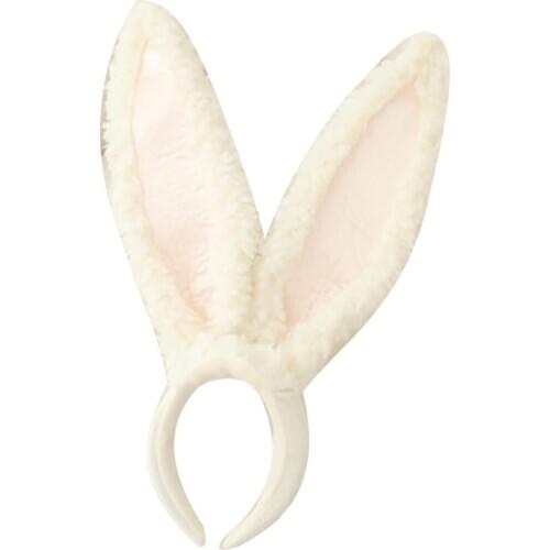 Girls Bunny Ears Headband Party Concert Festival Hair Accessory Plush Doll Toy Cosplay Accessories Hip Hop Women Caps