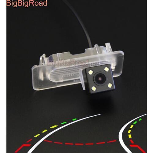 BigBigRoad Car Intelligent Dynamic Trajectory Tracks Backup Camera For Toyota Corolla E170 2014 2015 2016 2017 (Russian Version)
