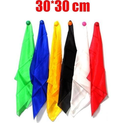 30*30cm Colorful Silk Scarf Magic Tricks Learning & education Magic silk for close up magic prop 82095