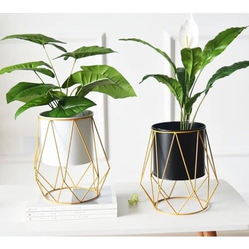 Flower Pot,Nordic Geometric Planter Flower Pot Succulent Plant Container Display Holder