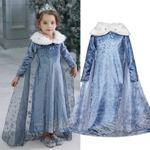Halloween Dresses For Girls Carnival Party Princess Costume Children Winter Long Sleeve Disguise Clothes Kids Cosplay Dress Up