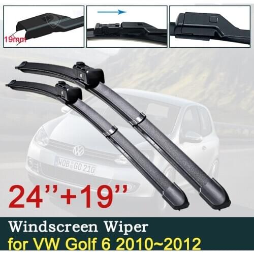 For Volkswagen VW Golf 6 MK6 2009~2013 Car Wiper Blade 5K Front Windscreen Wipers Car Accessories 2010 2011 2012