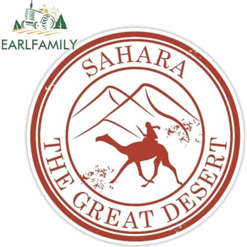EARLFAMILY 13cm x 13cm Sahara Desert Vinyl Car Sticker Decal Laptop Travel Luggage Tag Gift Motorcycle Bike Laptop Decal Graphic