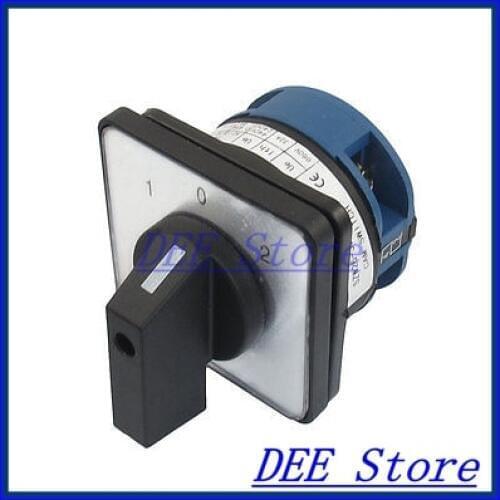 Electric 3 Position 4 Terminals Rotary Cam Changeover Switch 660V 32A