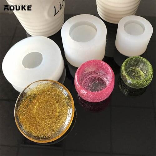 High-Definition DIY Small Dish / Bowl Shape Epoxy Mold Manual Transparent Silicone Mould Cake Decoration Tools Biscuits Molds