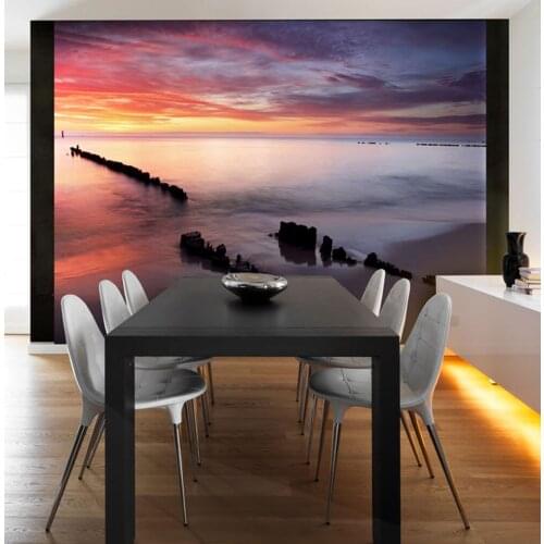Wall mural-Dawn on the Baltic Sea-350x270 cm