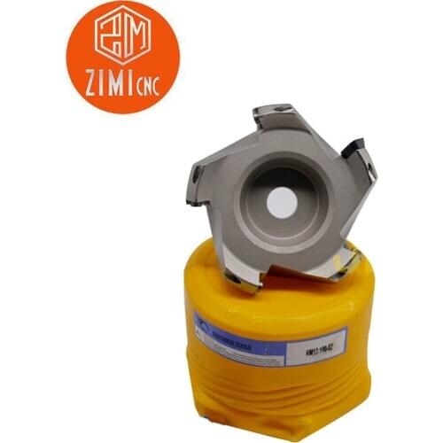 1pcs KM12-100-32 45°milling cutter indexable face milling cutter 5 blades + 10pcs SEHT1204AFFN cemented carbide milling machine