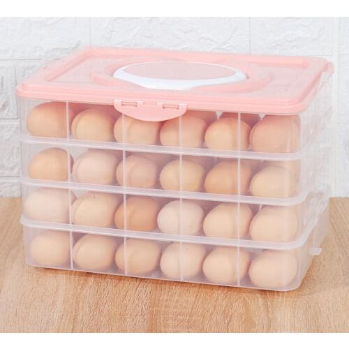 Fresh-keeping Box Transparent Multi-layer Lid Storage Box Egg Box Refrigerator Fresh-keeping Household Kitchen Items