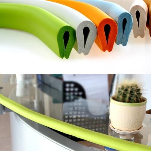 Child Safety Corner Guards 2m Baby bumper strip Baby Corner protector Table Edge Corner Cushion Strip with 3M Adhesives U type