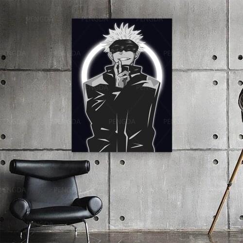 Wall Art Pictures Handsome Jujutsu Kaisen Anime Japan HD Prints Poster Home Decor Canvas Paintings Modular Frame For Living Room
