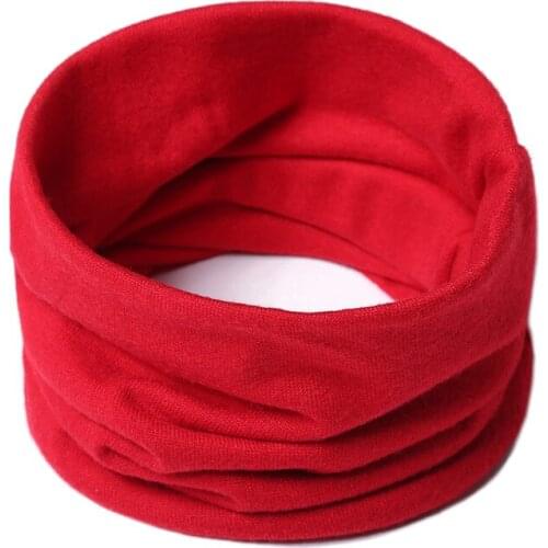 2021 Warm New Unisex Ring Scarf Women Winter Neck Scarves Wrap Solid Cashmere Knitted Men Kid Collar Snood Sport Mask