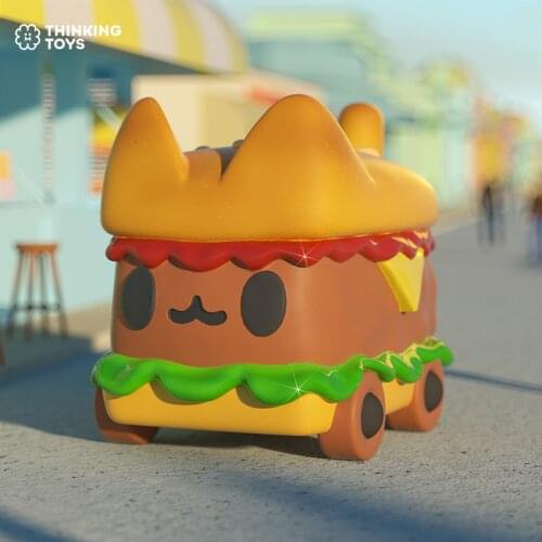 Original BOXCAT Cute Car Series Blind Box Toys Doll Random One Cute Anime Figure Gift