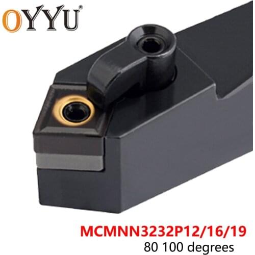 OYYU 32mm MCMNN3232P12 MCMNN3232P16 MCMNN3232P19 80 100 External Turning Lathe Too Holder CNC Cutting Shank use Carbide Inserts