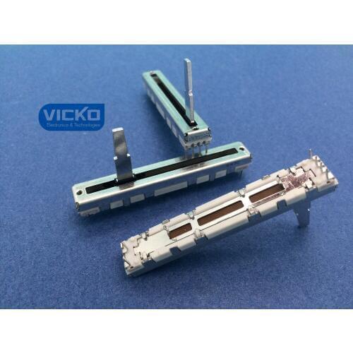 [VK]Japan ALPS B10KX2 60MM 6CM for DJM600 DJM-600 Putter B10K 10KBX2 Slide Volume Fader Resistance double potentiometer switch