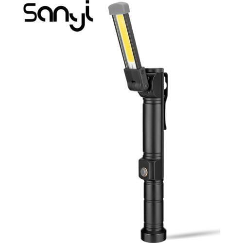 SANYI COB+XPE LED Portable Working Light for Camping Super Bright 7 Modes Lantern Flashlight Torch Emergency Lamp