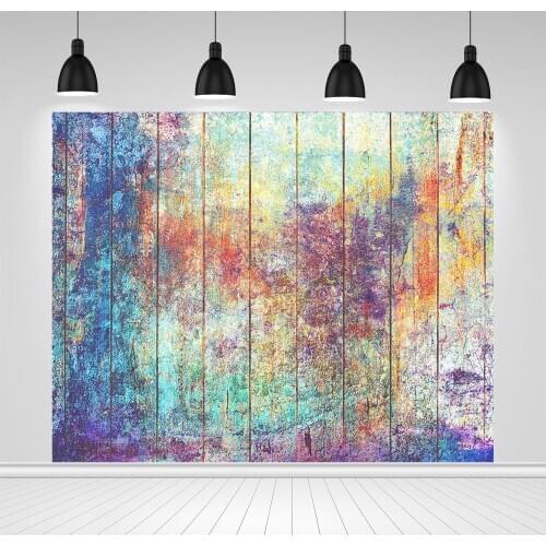 Scopiso Photography Backdrops Colorful Graffiti Dirty Wood Board Baby Shower Birthday Party Portrait Background Photo Studio