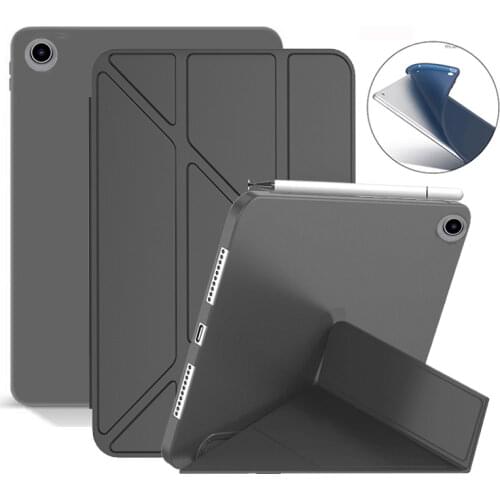 Luxury silicone case For Apple iPad air air 2 Cover Case 3-fold Stand Smart Cover for iPad 9.7 2018 6th 2017 5th Flip ablet Case