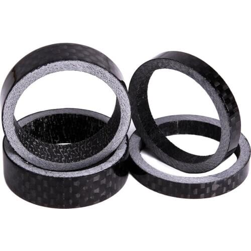 Ultra-Light Carbon Fiber Washer for Mountain Road Bike Fork Headset Parts 5mm 10mm Front Fork Bowl Set Washer Gasket