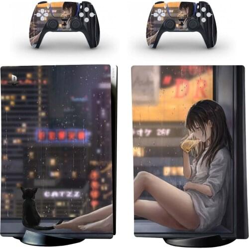 Girl Style PS5 Digital Edition Skin Sticker for Playstation 5 Console & 2 Controllers Decal Vinyl Protective Skins 1