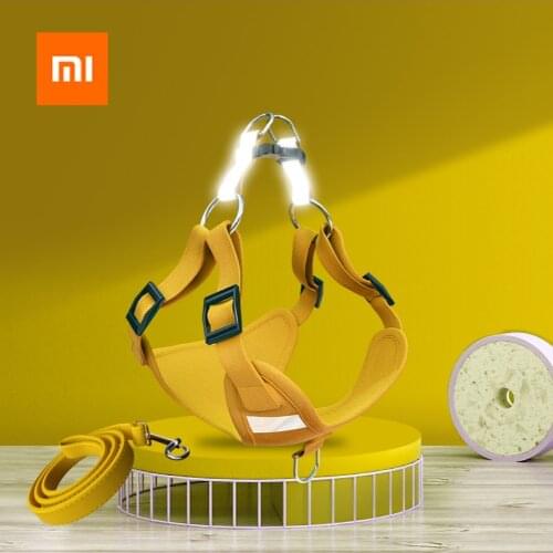 Xiaomi Pet Dog Reflective Harness Vest Cute Harness and Leash Set for Small Medium Dogs Puppy Anti-escape for Walking Dogs
