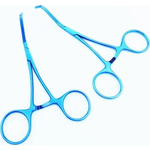 Titanium Micro Kitzmiller Clamp Left/Right Angled Jaw 11cm neurosurgery surgical instrument