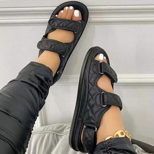 2021 Summer Womens Velcro Sandals Platform Roman Shoes Womens Open Toe Shoes Casual Shoes Ladies Sandals For Women big size