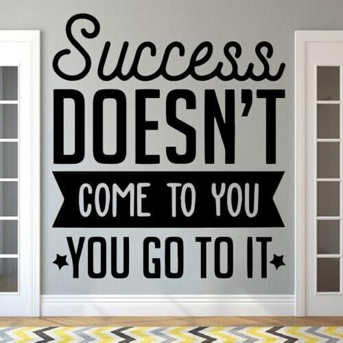 Vinyl Quote Decals Poster For office Living Room Decoration Art Wall Stickers Modern Sentence Murals Wallpaper Decor HQ1111