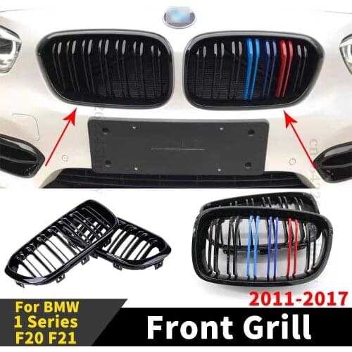 High Quality Kidney Inlet Grille Front Grille Racing Grill Hood Mesh Decoration For BMW 1 Series F20 F21 2011 2012 2011-2017