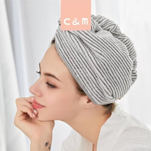 Wonderlife Highend dry hair cap quick-drying absorbent female Baotou dry hair towel shampoo shower cap