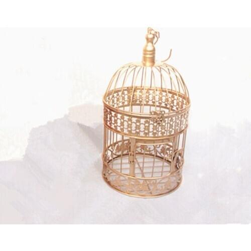 1PCS European style iron bird cage wedding decoration window decoration bird cage shooting prop bird cage