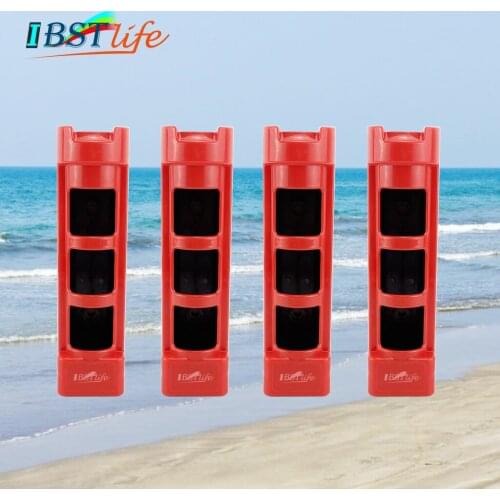 4PCS ABS Plastic Fishing Rod Pole Holder Fishing Box Fishing Rod Support Durable Tube Mount Bracket Socket Rack Boat Accessories