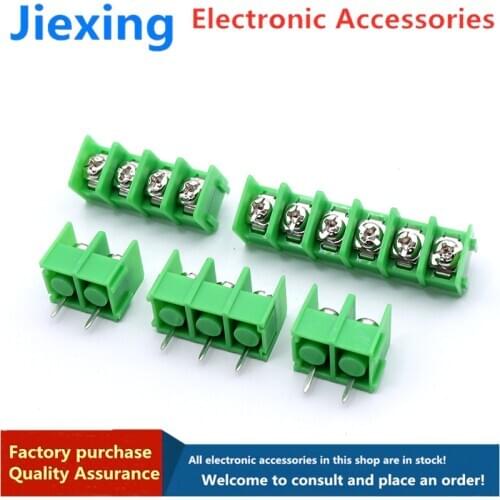 5PCS KF7.62 2P 3P 4P Terminal Connector Screw Spliced Pitch 7.62MM 2PIN 3PIN 4PIN For Arduino