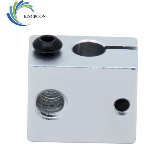 Aluminium V6 Heated Block For V5 V6 J-head Extruder HotEnd 3D Printers Parts Heater Hot End Heating Accessories 20*16*12 mm