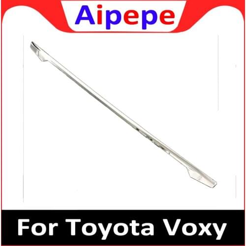 Auto Rear Trunk Trim Tail Tailgate Door Sticker for Toyota Voxy 2017 2018 Abs Chrome Auto Accessories