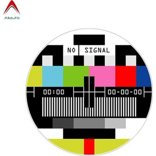 Volkrays No Signal TV Television Car Sticker Automobiles Motorcycles Truck Bumper Decor Funny Warning New Vinyl Decal,13cm*13cm